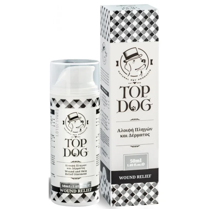 epoylotiki aloifi top dog wound relief ointment 50ml gia skuloys kai gates petshop88 1600x1600h