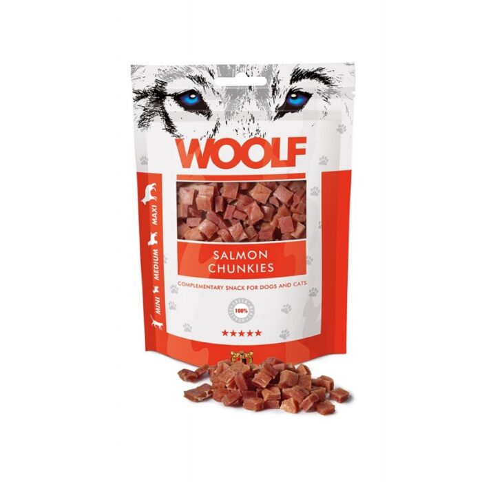 WOOLF SALMON CHUNKIES 100gr